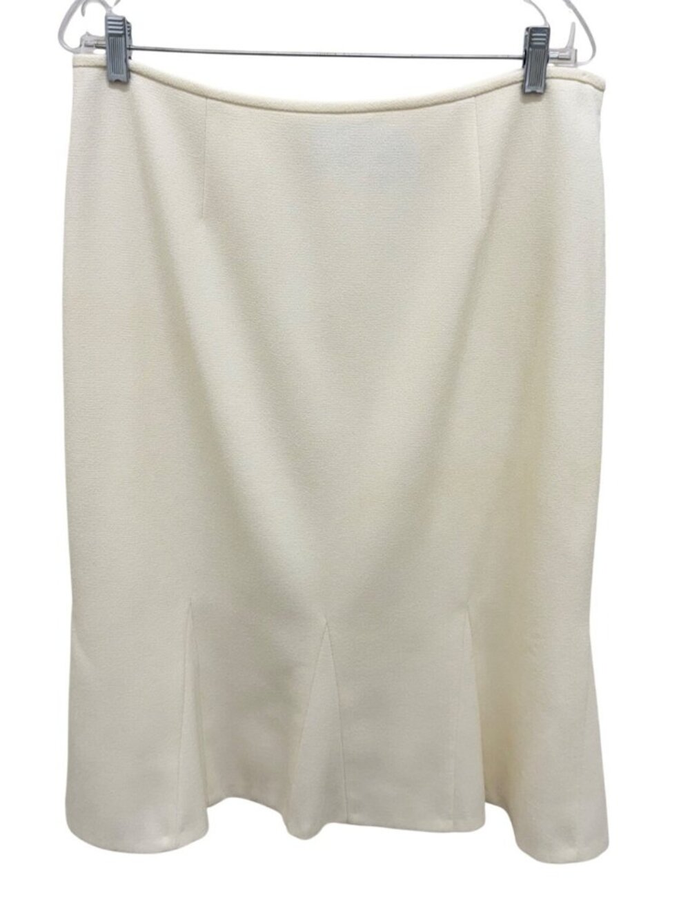 Sag Harbor Suit Women’s Skirt Size 14 Cream Polyester Lined professional wear